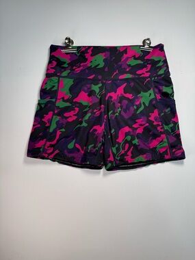 Constantly Varied Gear Pink, Purple & Green Camo Athletic Shorts
